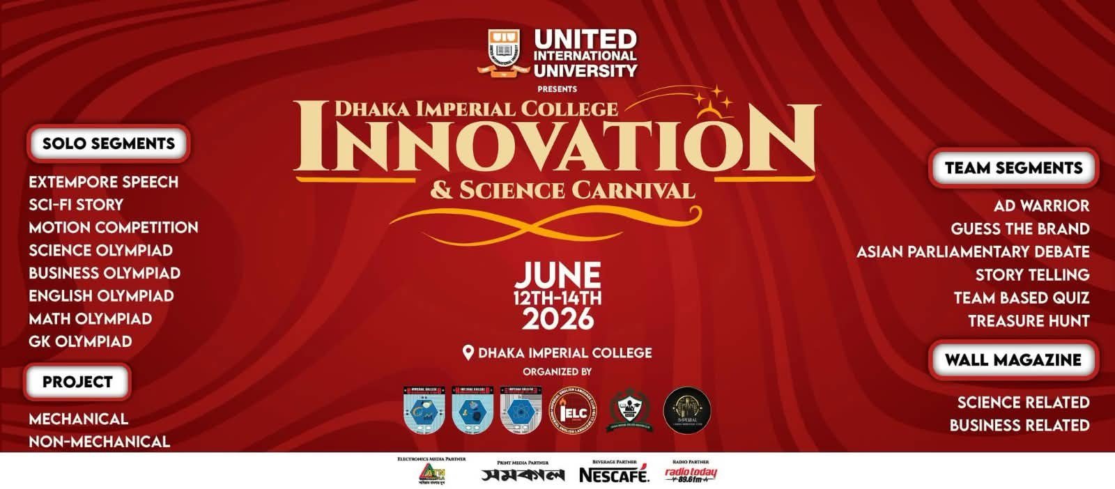 UIU Presents DIC Innovation and Science Carnival poster