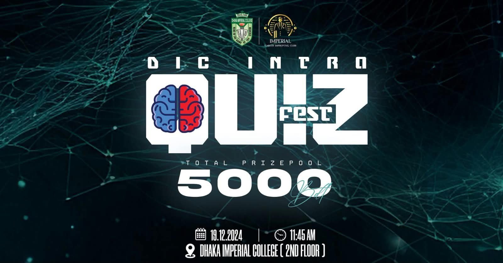 DIC Intra Quiz Fest poster